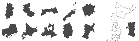 dg23シルエット系イラスト日本地図